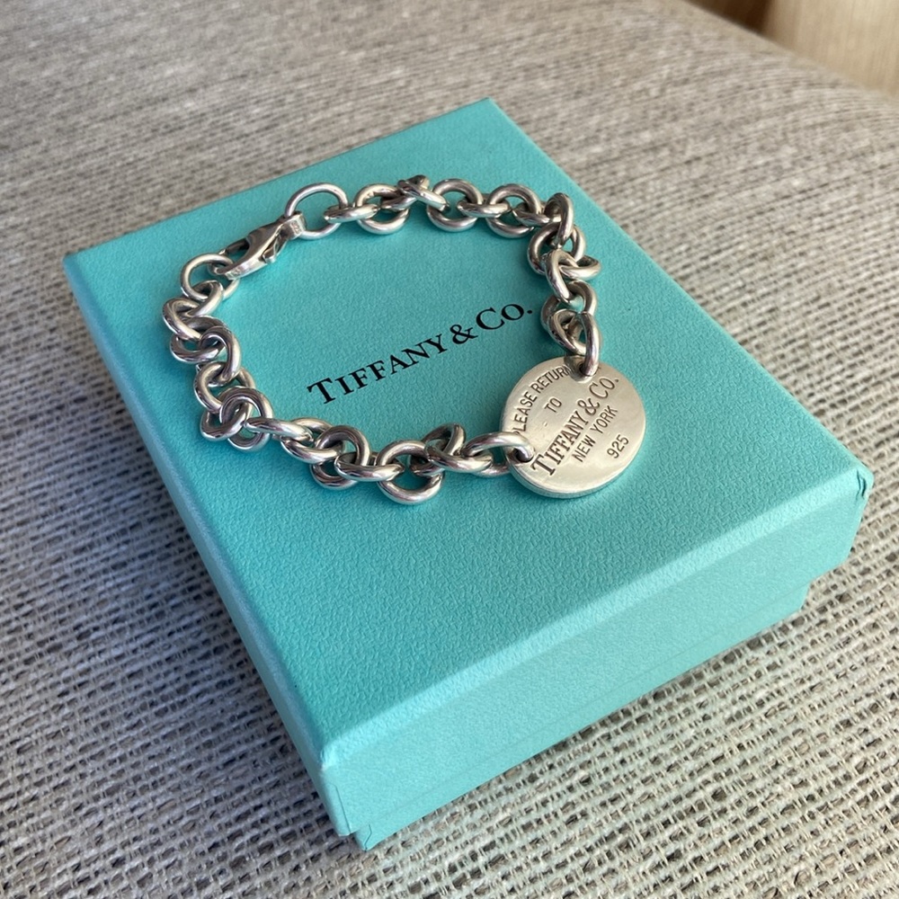 Tiffany Thick Chain Oval Bracelet